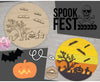 Halloween Graveyard Halloween Décor DIY Paint kit #3131 - Multiple Sizes Available - Unfinished Wood Cutout Shapes