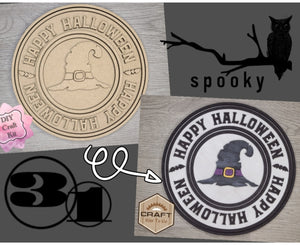 Happy Halloween | October31st | Halloween Crafts | Halloween Décor | DIY Craft Kits | Paint Party Supplies | #3089
