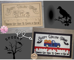 Sleepy Hallow | October31st | Halloween Crafts | Halloween Décor | DIY Craft Kits | Paint Party Supplies | #3095