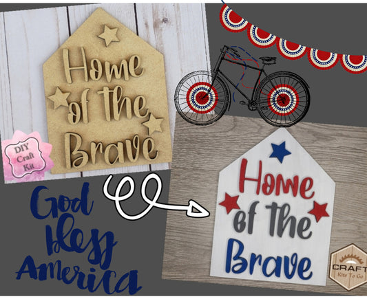 Home of the Brave Sign | #2269