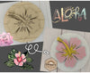 Hibiscus Circle Paint Party Kit Tropical Hawaii #2591 - Multiple Sizes Available - Unfinished Wood Cutout Shapes