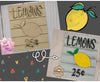 Lemon Pricing DIY Craft Kit #2539 - Multiple Sizes Available - Unfinished Wood Cutout Shapes