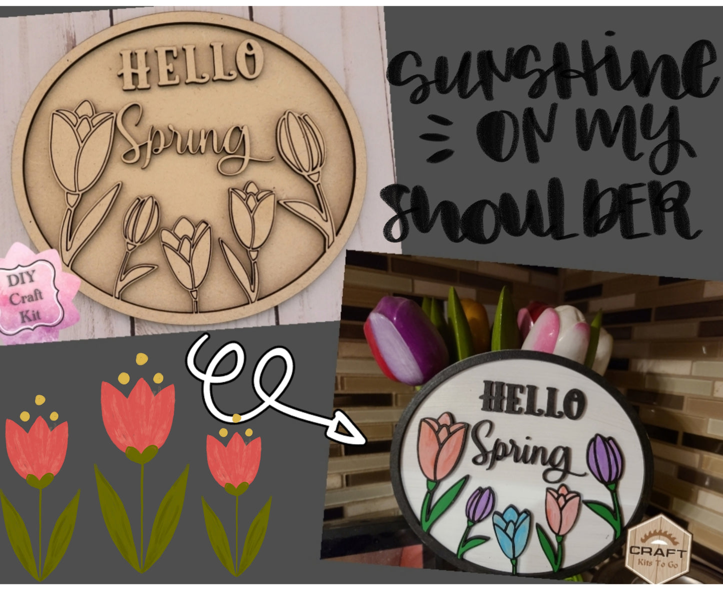 Hello Spring Tulips | #2493