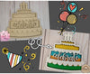 Birthday Cake | Celebration | Birthday Party | DIY Craft Kits | Paint Party Supplies | Birthday Decorations | #2571