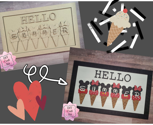 Hello Summer Sign | #2821