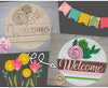 Welcome Flower Kit DIY Craft Kit #2904 - Multiple Sizes Available - Unfinished Wood Cutout Shapes