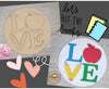 Welcome to our Classroom Interchangeable "Love" #2983 - Unfinished Wood shape cutouts