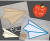 Welcome to our Classroom Interchangeable "Paper Airplane" #2983 - Unfinished Wood shape cutouts