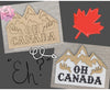 Oh Canada Mountain | True North | Canada Decor | Canadian | Canada Crafts | DIY Craft Kits | Paint Party Supplies | #2941