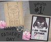 Father's Day Father Darth up to 10 kids Craft Kit DIY Craft Kit #2963 - Multiple Sizes Available - Unfinished Wood Cutout Shapes