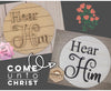 Hear Him | Easter Sign | Savior | Jesus | Easter Crafts | DIY Craft Kits | Paint Party Supplies | #2495