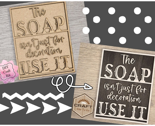 Soap Bathroom Sign | #2973