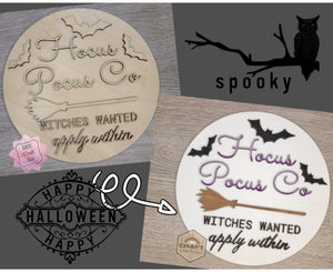 Hocus Pocus | Halloween Decor | Halloween Crafts | DIY Craft Kits | Paint Party Supplies | #2263