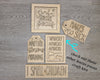 Hocus Pocus Bunting Halloween Decor DIY Paint kit #2289 - Multiple Sizes Available - Unfinished Wood Cutout Shapes