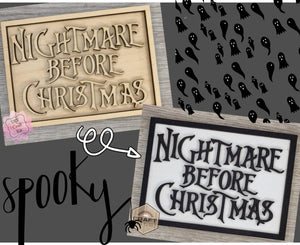 Nightmare Before Christmas DIY Craft Kit DIY Paint kit #3303 - Multiple Sizes Available - Unfinished Wood Cutout Shapes