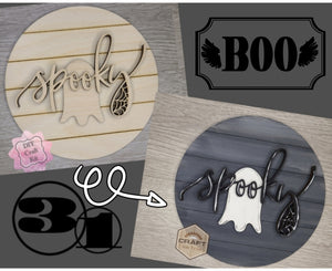 Spooky | Halloween Decor | Halloween Crafts | DIY Craft Kits | Paint Party Supplies | #3323