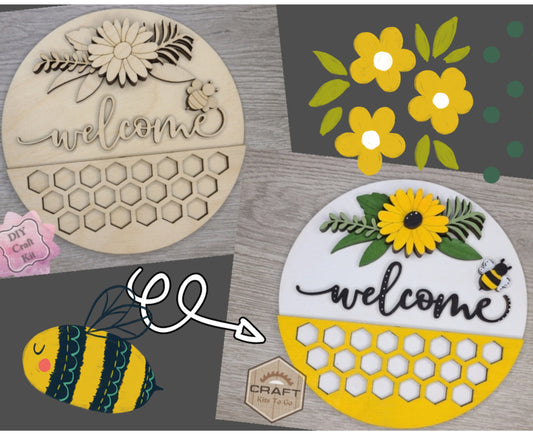 Bee Welcome Sign | #3341