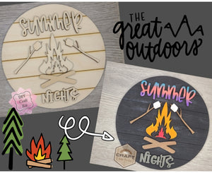 Summer Nights | Summer Crafts | Camping Decor | DIY Craft Kits | Paint Party Supplies | #3366
