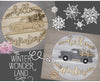 Winter Wonderland | Farm Truck | Farmhouse Decor | Winter Decor | Winter Crafts | DIY Craft Kits | Paint Party Supplies | #3401