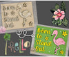 Born to Stand Out | Flamingo | Tropical Decor | Crafts | DIY Craft Kits | Paint Party Supplies | Girls Night Activities | #3447