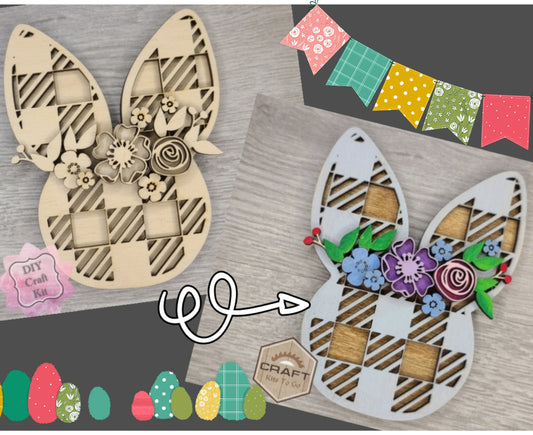 Plaid Easter Bunny | #3454