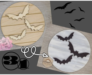 Bats | Halloween Decor | Halloween Crafts | DIY Craft Kits | Paint Party Supplies | #3536