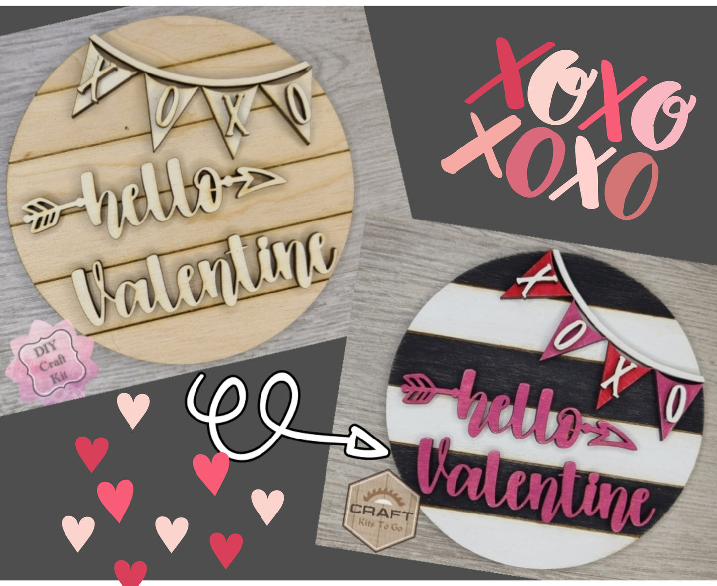Hello Valentine Sign | #3380