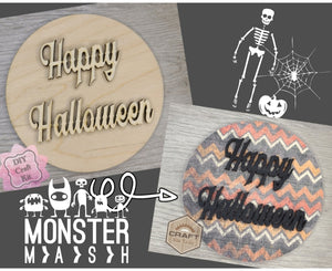Happy Halloween | Halloween Decor | Halloween Crafts | DIY Craft Kits | Paint Party Supplies | #3531