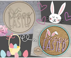 Happy Easter Bunny Sign | #3122