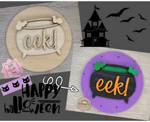 Cauldron | Halloween Decor | Halloween Crafts | DIY Craft Kits | Paint Party Supplies | #3537