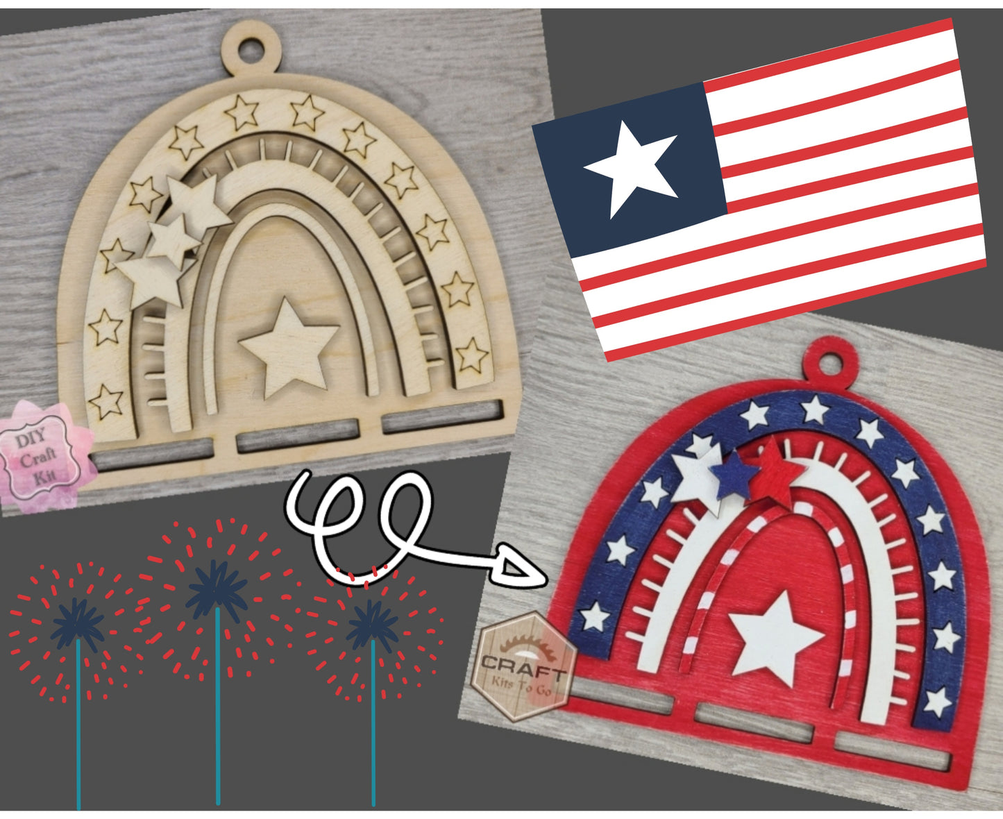 4th of July Macramé Kit | #3584