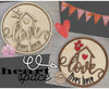 Love Lives Here Sign | Valentine's Day Crafts | DIY Craft Kit | Paint Party Supplies | Feb 14 | #3088 Wood Cutouts Wood Shapes Wood Cutout