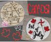 Canada Day Kit Canada Canadian Canada Craft Kit DIY Craft Kit #3406 - Multiple Sizes Available - Unfinished Wood Cutout Shapes