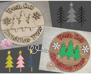 Fresh Cut Christmas Trees | Tree Farm | Christmas Crafts | Holiday Activities | DIY Craft Kits | Paint Party Supplies | #3524
