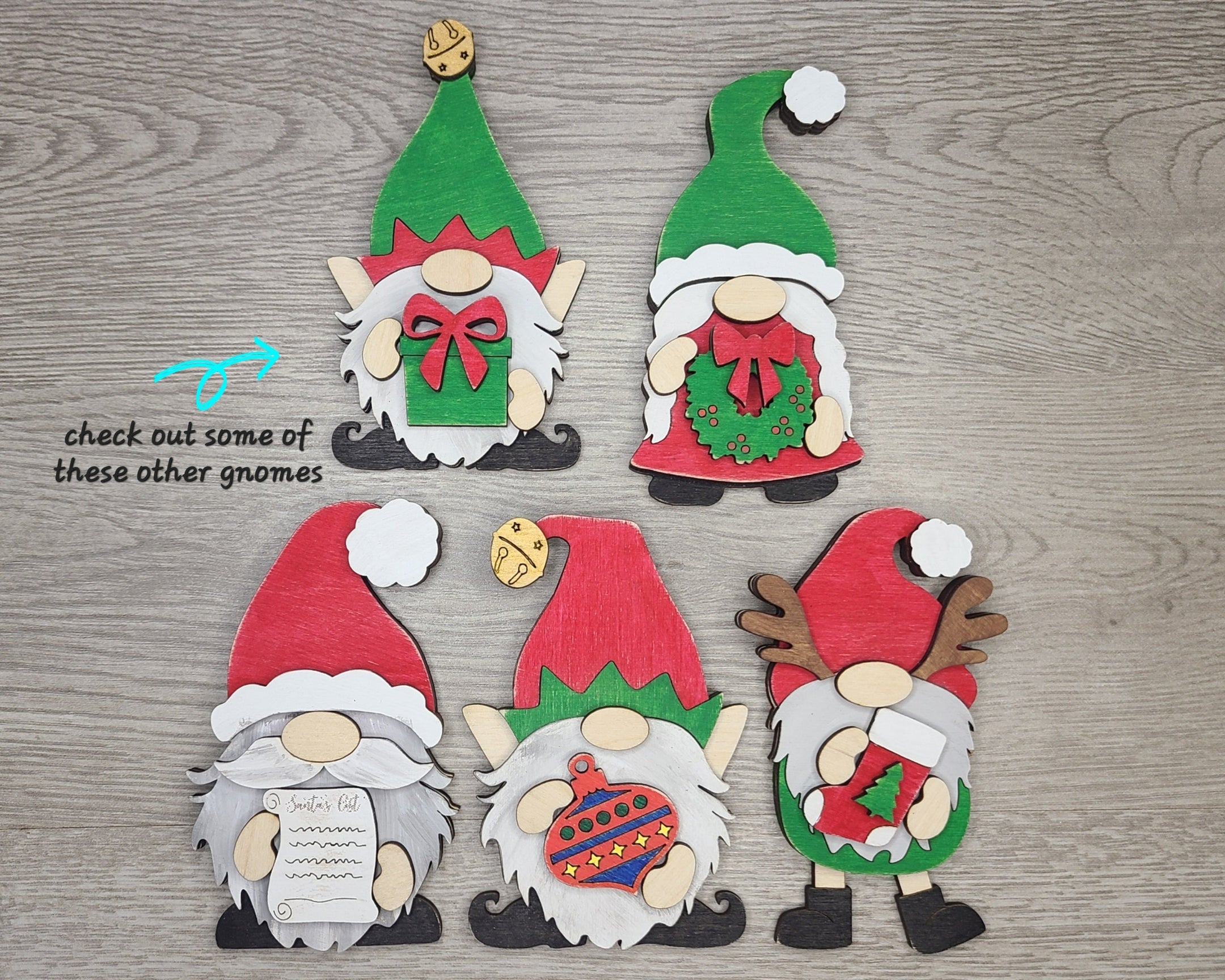 Christmas Gnome Ornament Christmas Gnome Holiday Christmas Craft Kit D ...