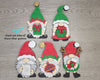 Christmas Gnome Santa Gnome Christmas Gnome Holiday Christmas Craft Kit DIY Paint kit #3458 - Multiple Sizes Available - Unfinished Wood Cutout Shapes