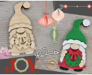 Christmas Gnome | Christmas Décor | Christmas Crafts | Holiday Activities | DIY Craft Kits | Paint Party Supplies | #3459