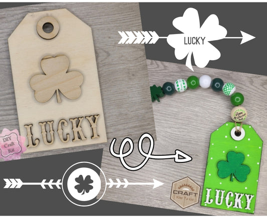Lucky St. Patrick's Day Tag | #3650