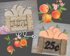 Peach Fruit Box | Georgia Decor | Summer Crafts | DIY Craft Kits | Paint Party Supplies | #2677