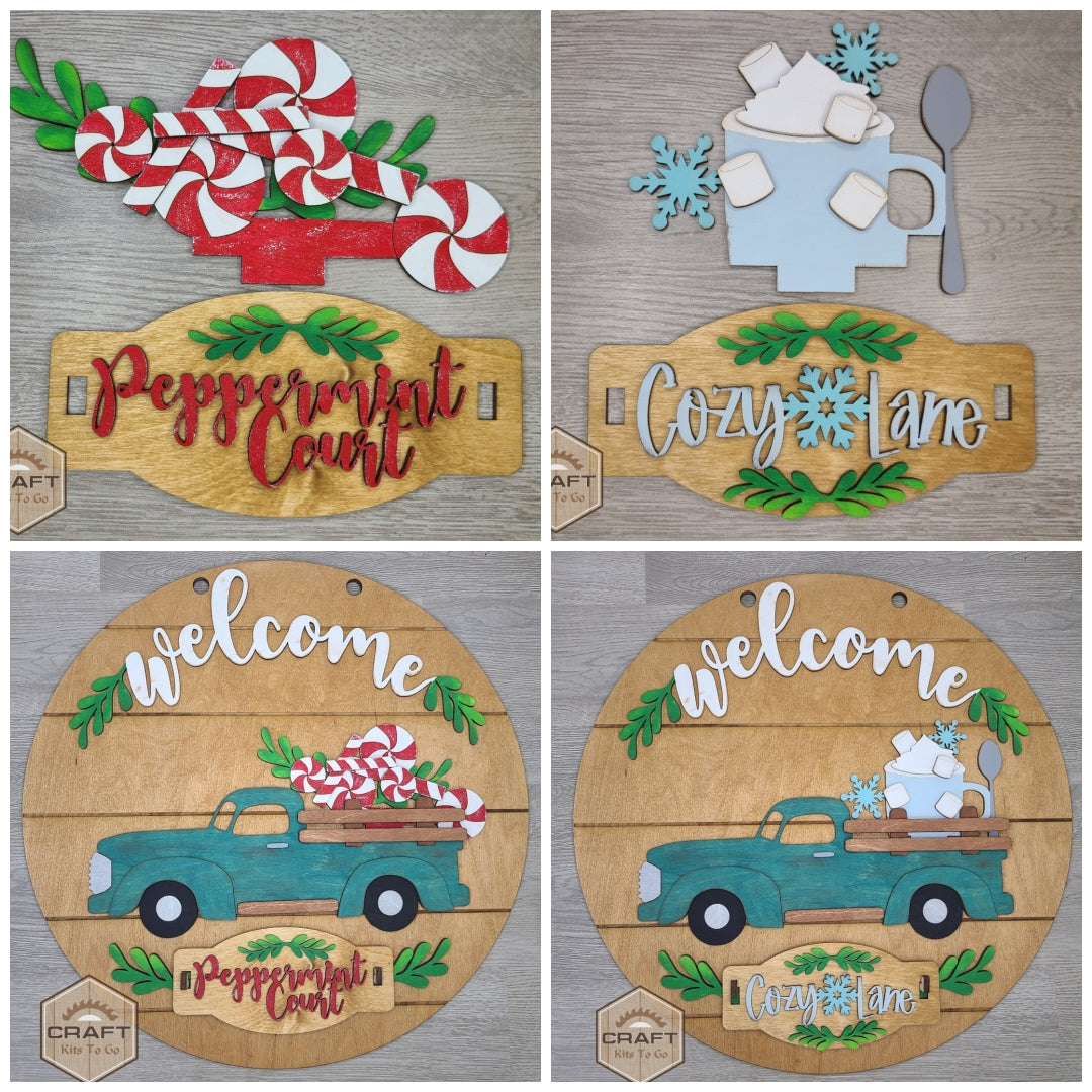 Interchangeable Truck | Christmas Peppermint Insert | #200004