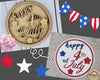 Happy 4th of July Craft Kit Paint Party Kit 4th of July #2257 - Multiple Sizes Available - Unfinished Wood Cutout Shapes