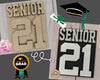 Senior 21 Seniors Class of 2022 Kit #2785 - Multiple Sizes Available - Unfinished Wood Cutout Shapes