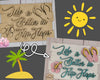 Life is better in flip flops Party Kit Tropical Hawaii #2594 - Multiple Sizes Available - Unfinished Wood Cutout Shapes