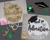 And so the Adventure begins Seniors Class of 2022 Kit #2783 - Multiple Sizes Available - Unfinished Wood Cutout Shapes
