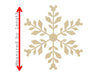 Snowflake Design #5 Cutout #3259 - Multiple Sizes Available - Unfinished Wood Cutout Shapes