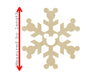 Snowflake Design #7 Cutout #3261 - Multiple Sizes Available - Unfinished Wood Cutout Shapes