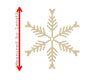 Snowflake Design #6 Cutout #3260 - Multiple Sizes Available - Unfinished Wood Cutout Shapes