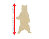 Standing Bear Cutouts wood blank cutout Mama bear Baby Bear Daddy Bear DIY Paint #1786 - Multiple Sizes Available - Unfinished Cutout Shapes