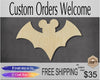 Bat Wood Cutouts DIY Paint kit paint #3159 - Multiple Sizes Available - Unfinished wood Cutout Shapes