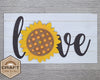 Sunflower Love DIY Paint kit #2273 - Multiple Sizes Available - Unfinished Wood Cutout Shapes